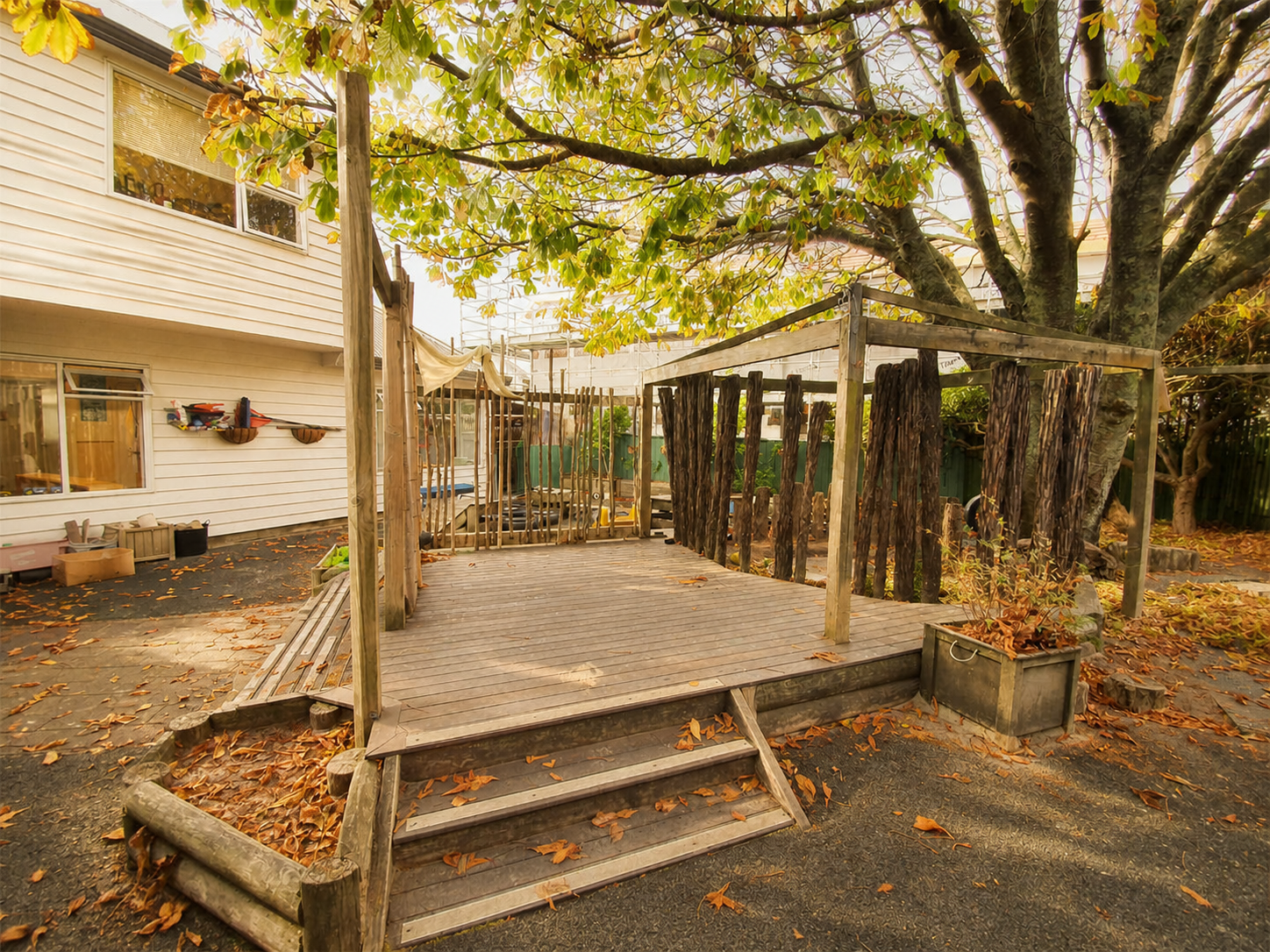Natural outdoor play space at Royal Oak