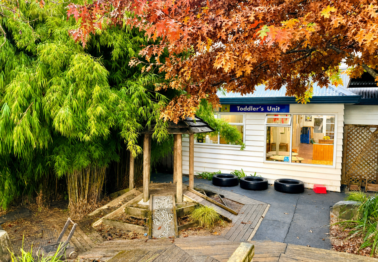 Outdoor space at Royal Oak Childcare Centre